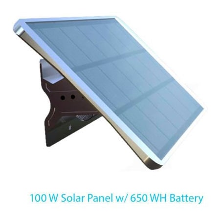 E E Systems Group Solar Panel, 100 W, 12/48V DC, 650 WH EE8100W-POE650